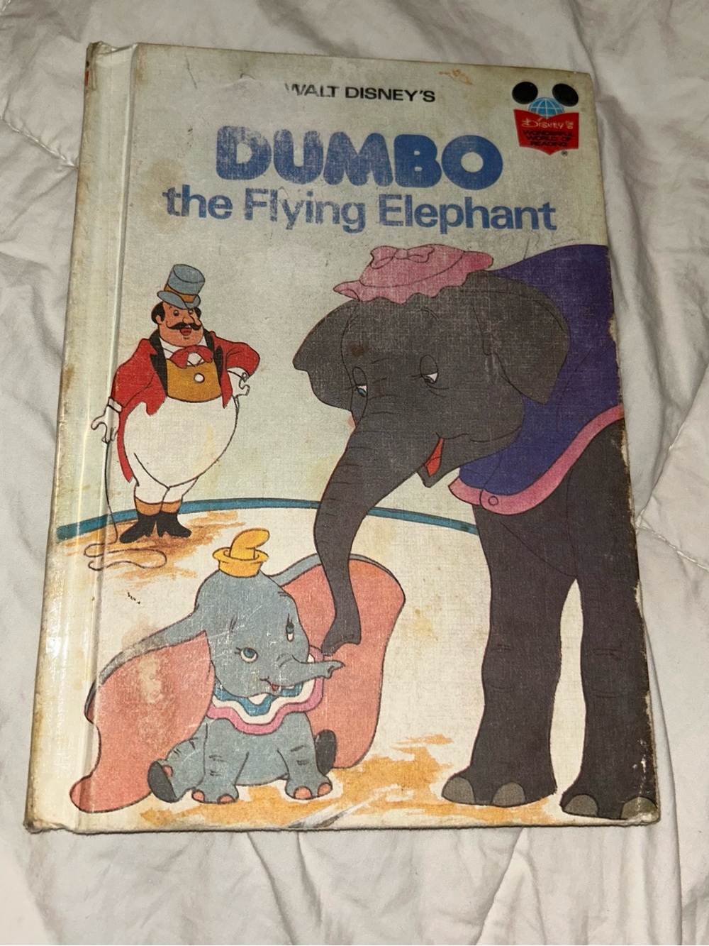 Walt Disney’s Dumbo The Flying Elephant, 1978, Hardcover, 1st Edition, *Worn*